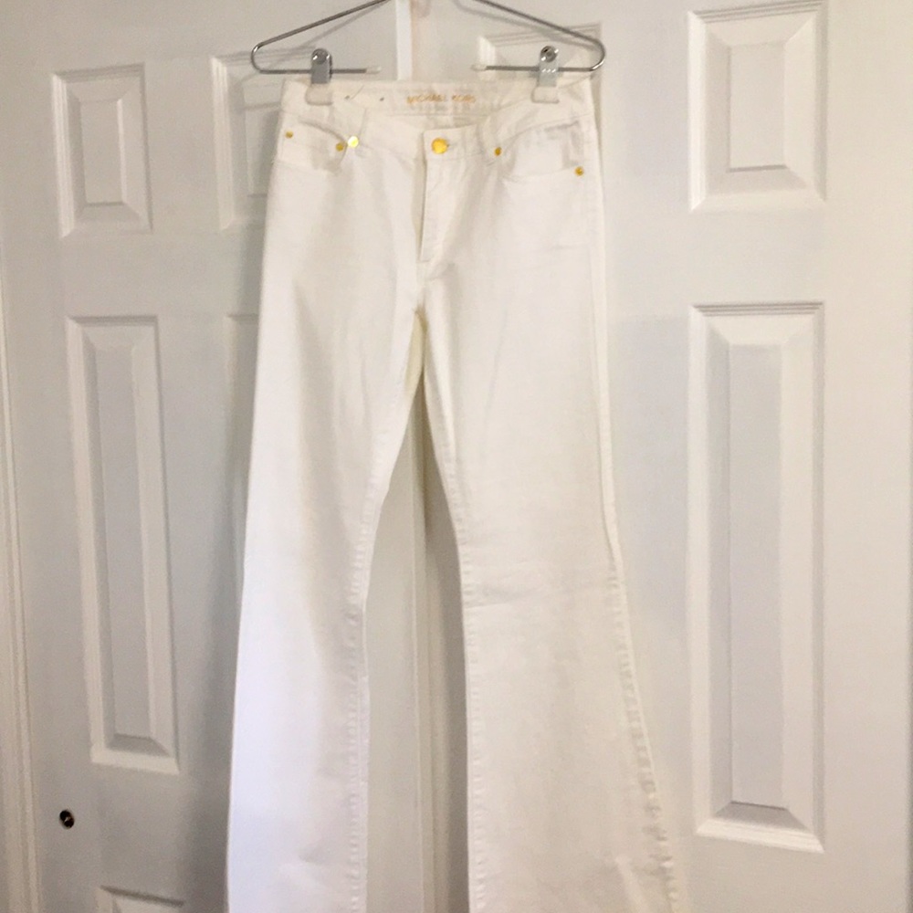 White wide leg Michael Kors Jeans